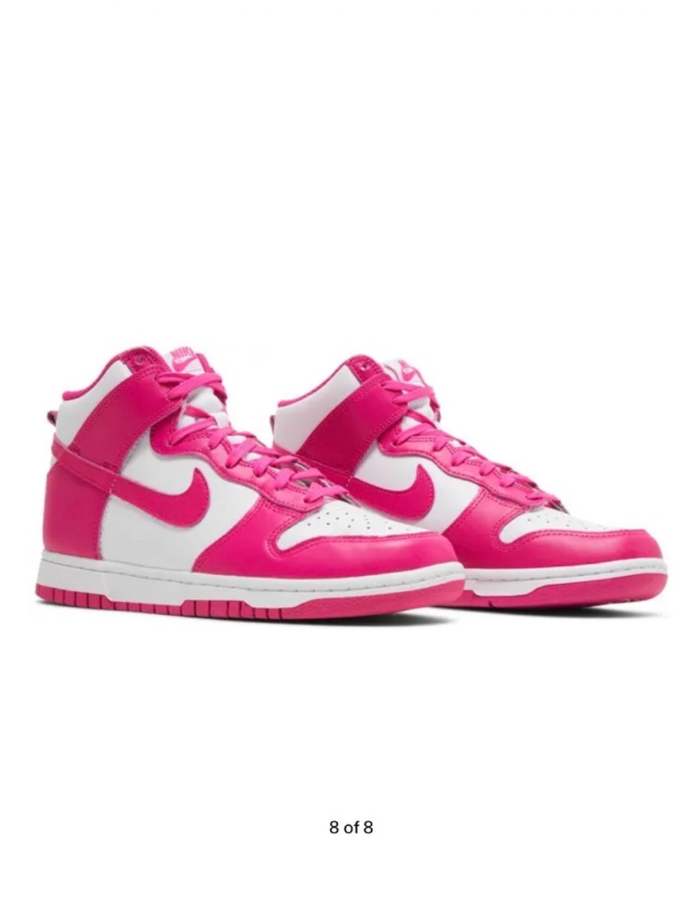 Nike Dunk High Prime Pink White Sneakers size 9.5 women’s